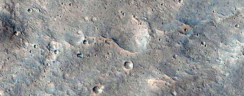 Small Crater Filled By Deltaic Deposits