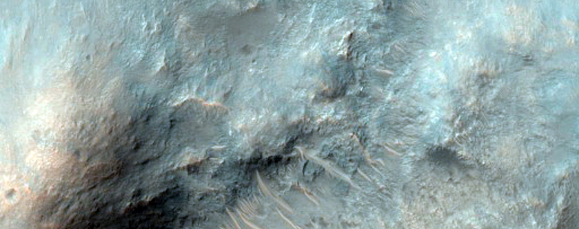 Central Peak of Crater near Herschel Crater