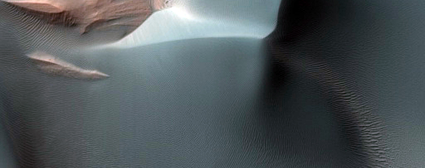 Possible Dune Source and Unusual Dune Forms in Hellespontus Region