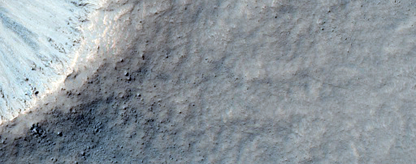 Very Fresh Crater with Diameter Greater Than 500 Meters