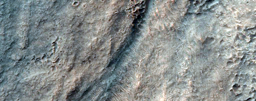 Bedrock Channel in Hellas Basin