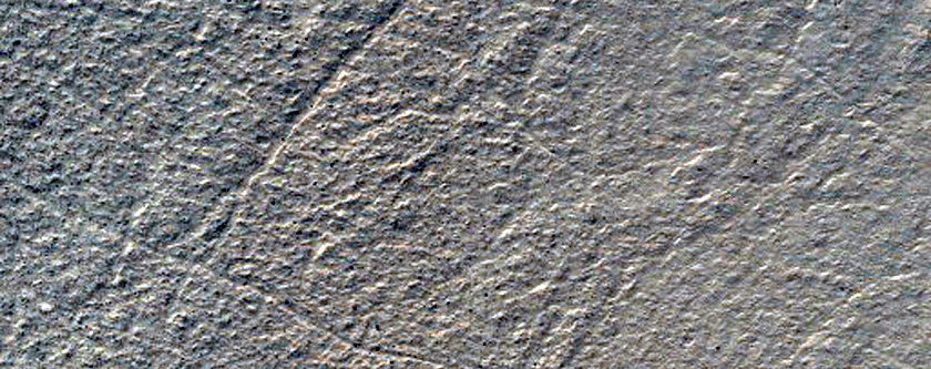 Complex Banded Flow Terrain on Floor of Hellas Basin
