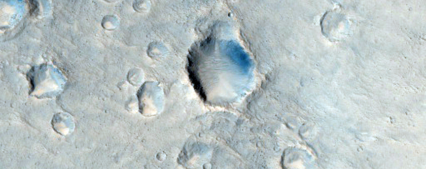 Crater Cluster in Chryse Planitia