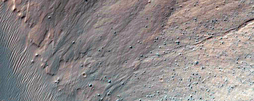 Recent Impact Crater Near Hadriaca Patera