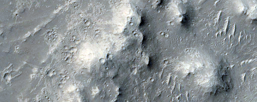 Pit with Ridges Associated with Fan in Aeolis Region