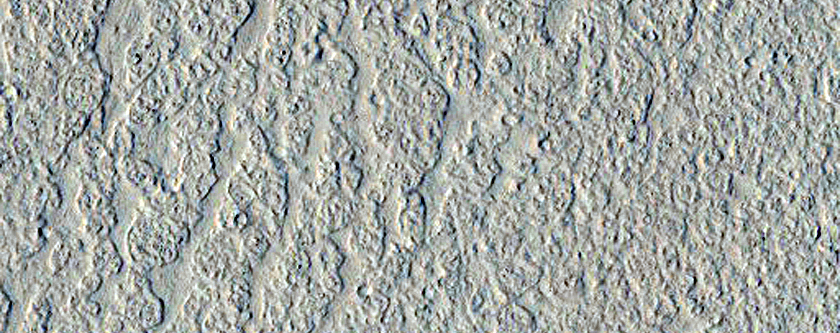 Streamlined Mesa in Distal Marte Vallis