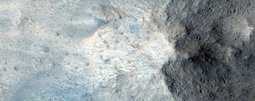 Central Peak Region of Canso Crater