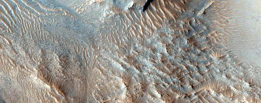 Nili Fossae Crater Wall Stratigraphy