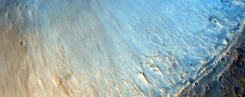 Crater with Bright Halo