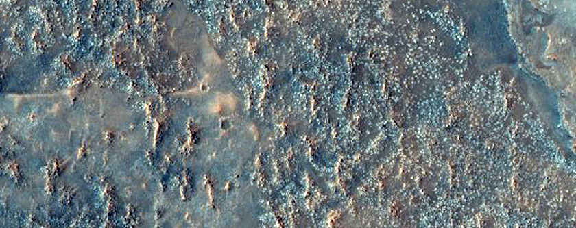 Possible Hydrated Silica in Nili Fossae Crater Scarp