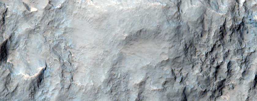 Sample Floor of An Impact Crater in Tyrrhena Terra