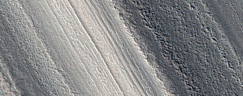 Exposure of North Polar Layered Deposits