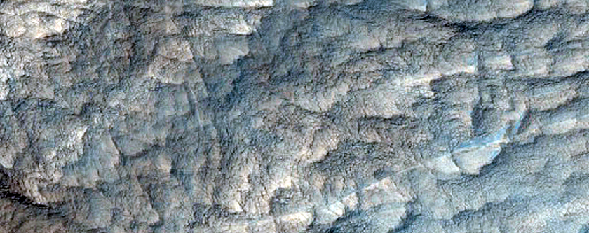 Vertical Exposure of Layering in West Candor Chasma