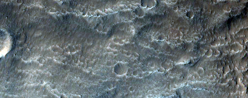 Landslide Alcove within the Arsia Mons Southwest Rift Zone