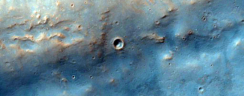 Huygens Crater Ejecta