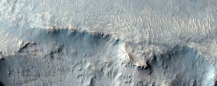 Crater or Escarpment East of Isidis Region 