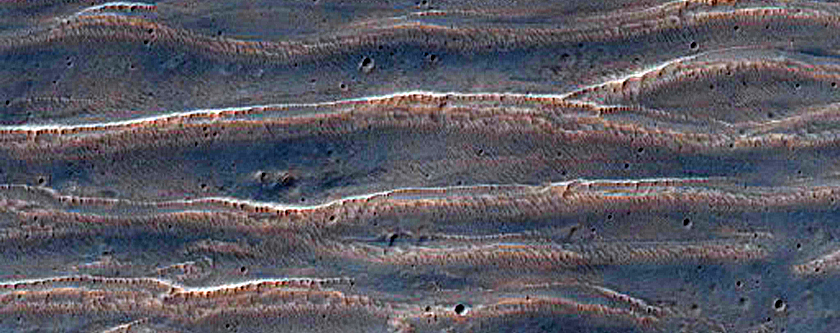 Rippled Surface Northeast of Herschel Crater