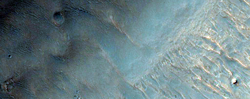 Terby Crater Surroundings