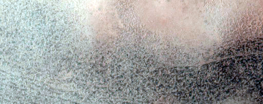 Center of Ice Mound in Louth Crater
