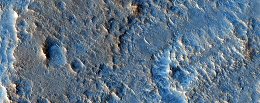 Lobate Margin of Impact Ejecta