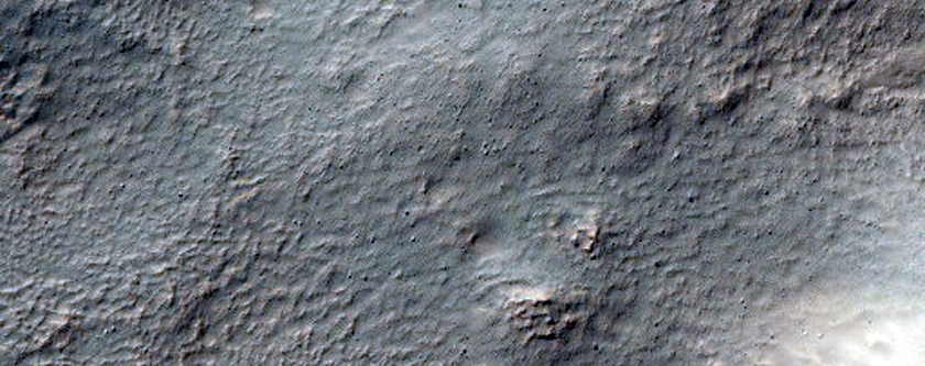 Gullies Previously Identified in South-Facing Wall of Crater