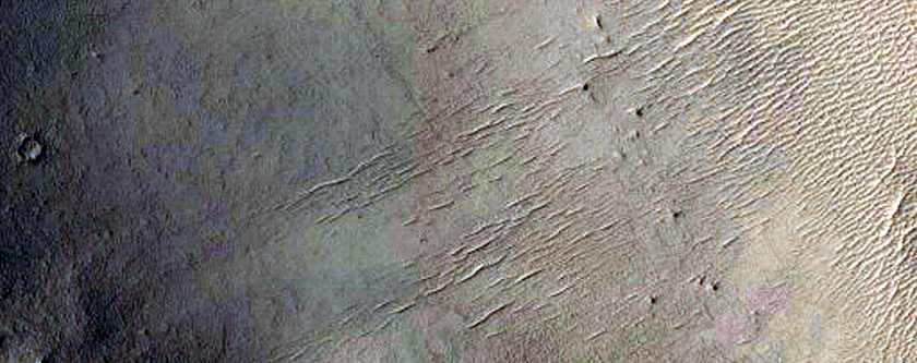 Crater West of Nili Fossae Region