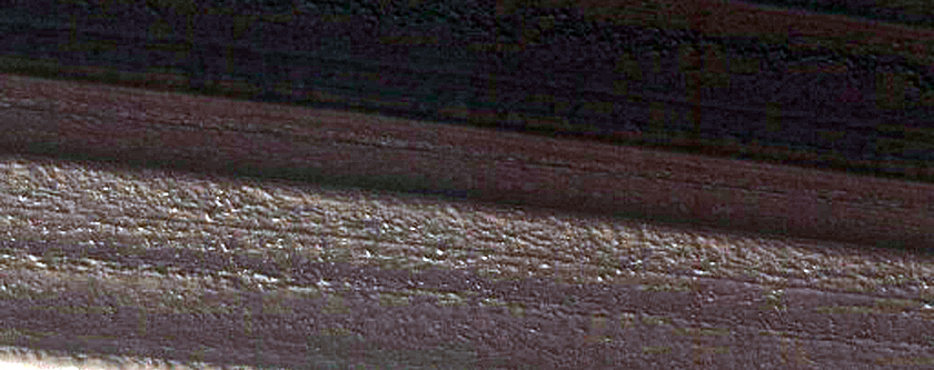 Exposure of North Polar Layered Deposits