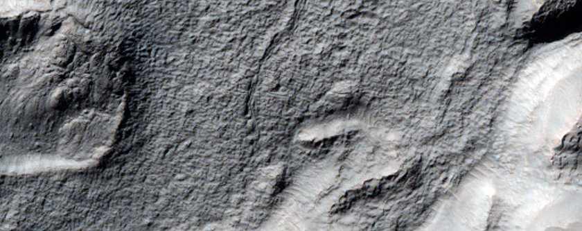 Partially-Buried Pre-Existing Crater
