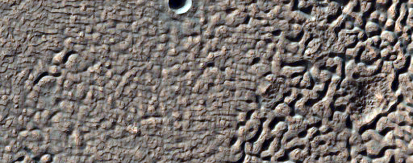Crater in Patterned Crater Fill