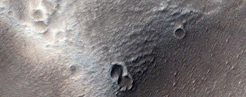 Sample Pavonis Mons Caldera Wall