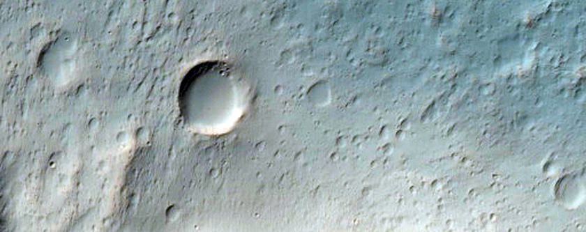Terraces in Well-Preserved Crater