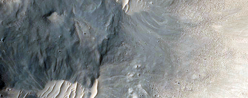 Fresh Rayed Crater West of Gulch Crater