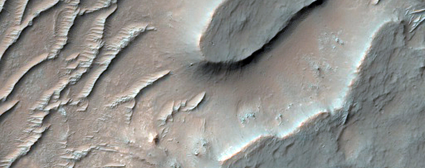 Flow Ejecta of Large Crater