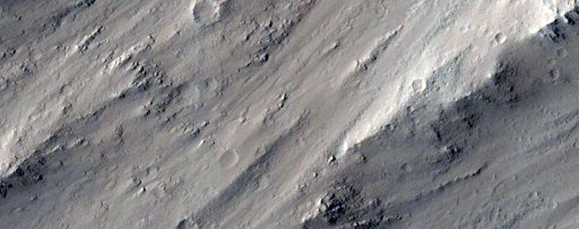 Olympus Mons North Scarp Detail