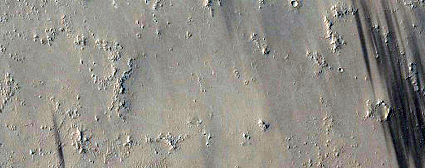Mesa in Crater in Arabia Terra