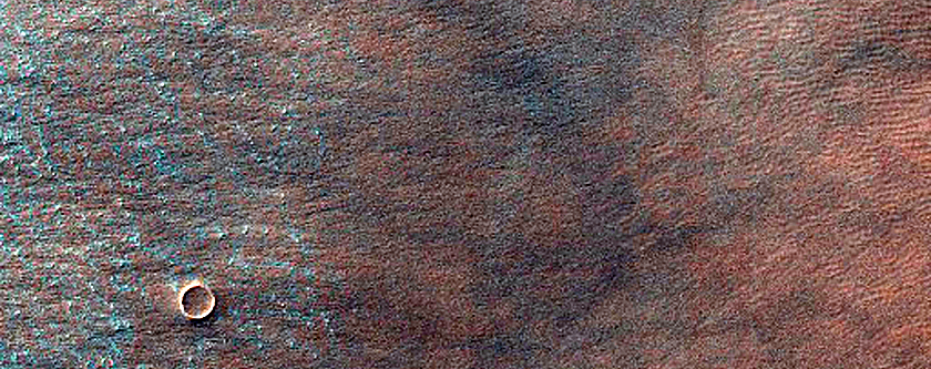 Light-Toned Layered Deposit West of Ganges Chasma
