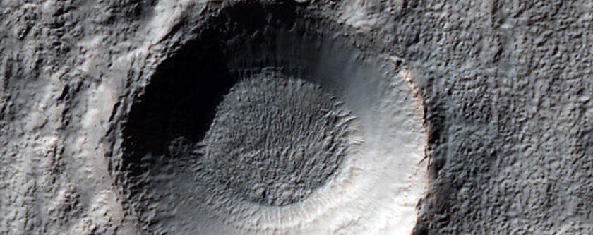 Distal Portion of Ejecta Blanket From Crater in Southern Highlands