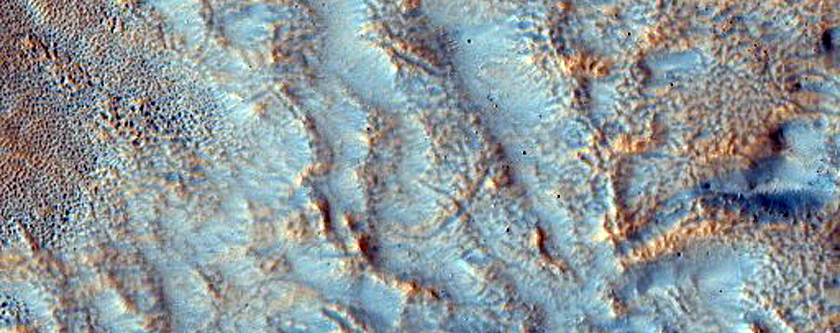 Northern Terrain in Small Craters and Surrounding Areas