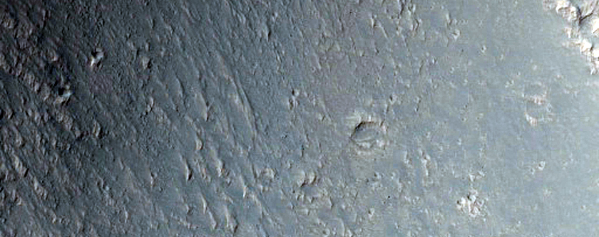 Light Layered Deposits in North Wall of Coprates Chasma
