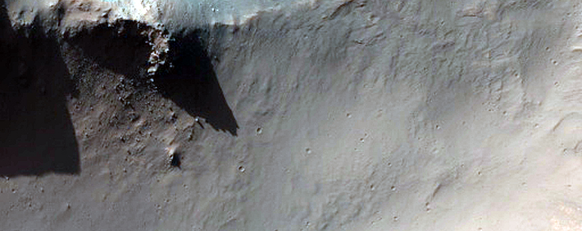 Western Half of Central Peak of Large Well-Preserved Crater