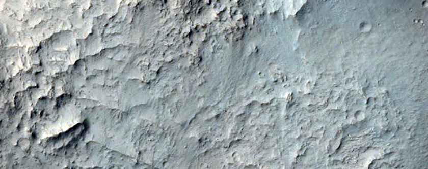 Central Uplift in a Crater in Terra Cimmeria