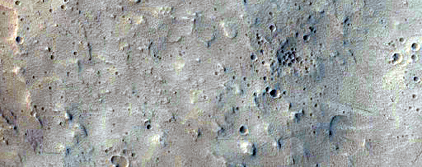 Impact Crater Near Marte Vallis