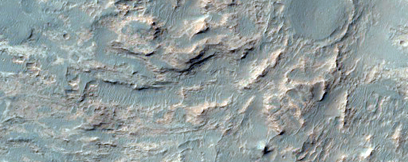 Mesa Top Light-Toned Cap Rock in Coprates Chasma