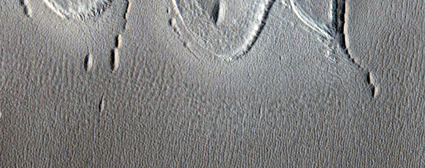 Unusual Pits on Crater Floor