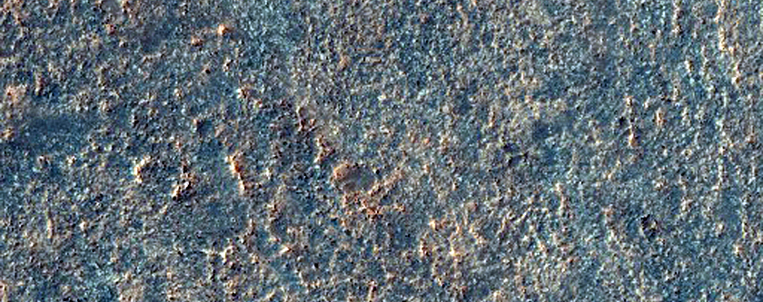 Rocky Material on Floor of Antoniadi Crater Basin