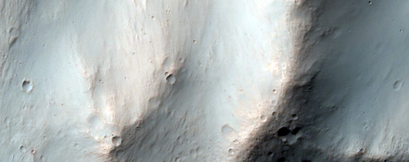 Central Uplift of Magelhaens Crater