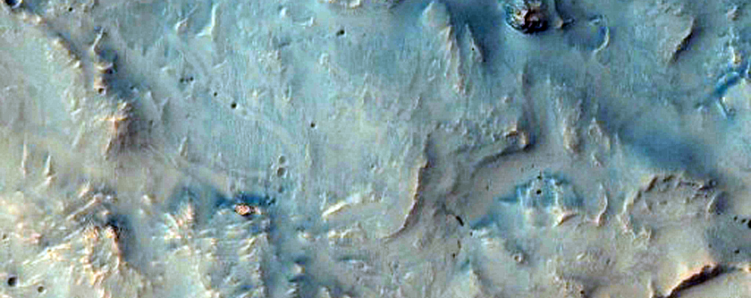 Mojave Crater Southern Rim - Putative Melt-Bearing Flows