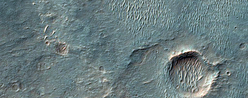 Layer Exposure on Plains South of Coprates Chasma