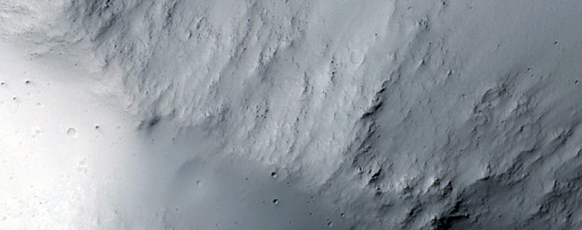 Central Peak of Large Crater