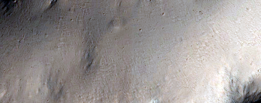 Central Peak of Large Impact Crater